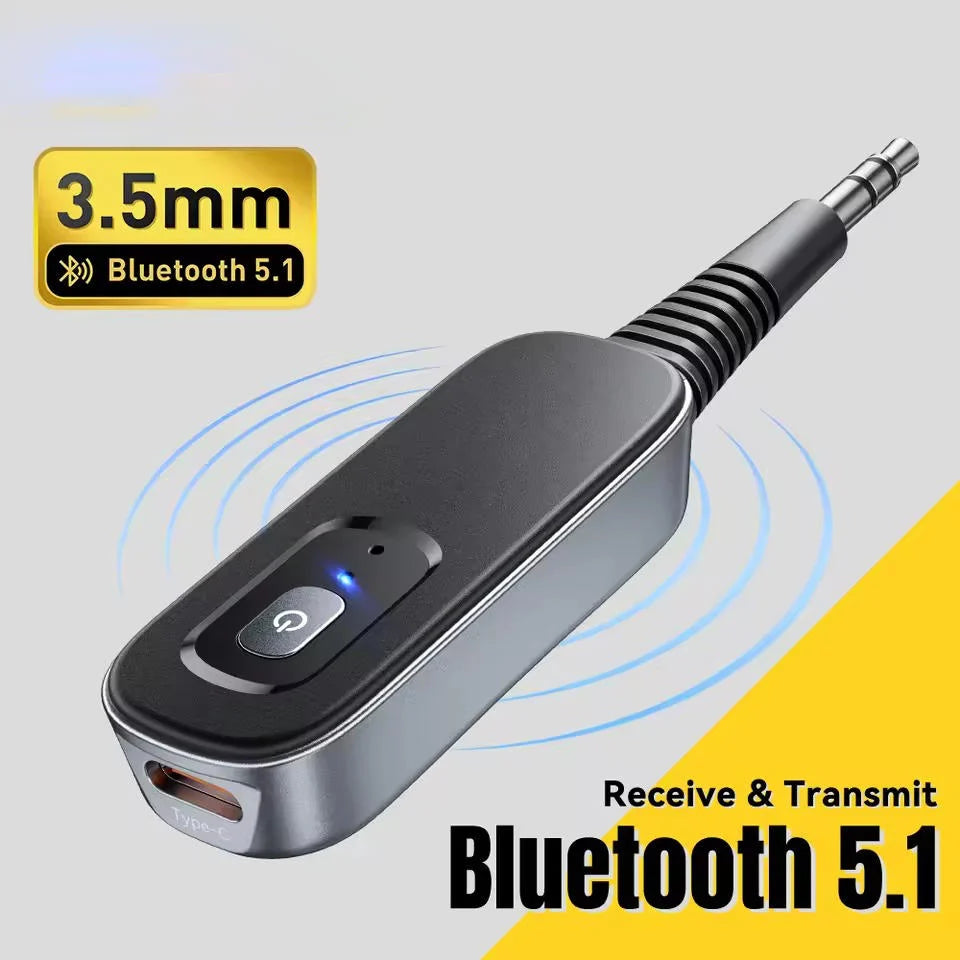 Bluetooth Audio Adapter Transmitter & Receiver Bluetooth 5.1 Rechargeable
