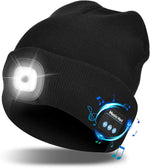 Bluetooth Beanie Built-In Headphones & Detachable LED