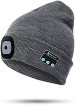 Bluetooth Beanie Built-In Headphones & Detachable LED