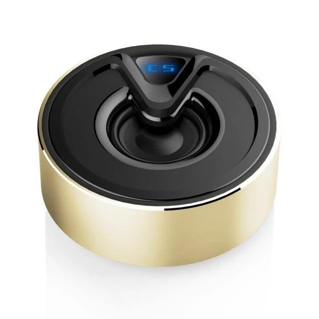 Bluetooth Speaker Compact Metal Waterproof TF Card Playback