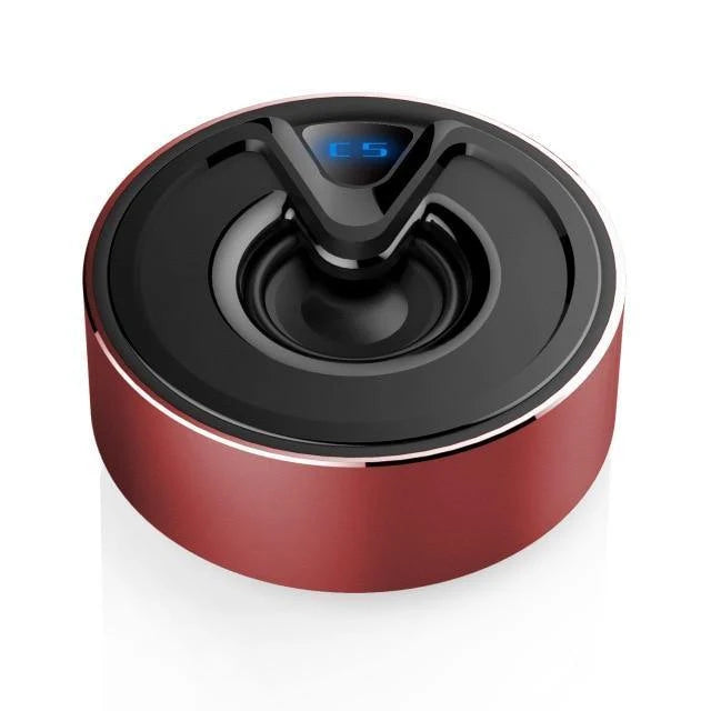 Bluetooth Speaker Compact Metal Waterproof TF Card Playback