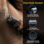 Body Hair Trimmer USB Rechargeable Cordless Travel-Friendly