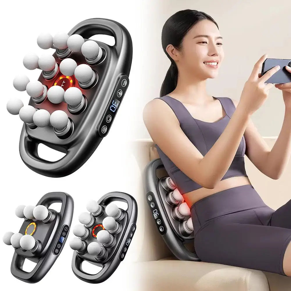Body Massager Multi-Head Deep-Tissue Dual-Handle