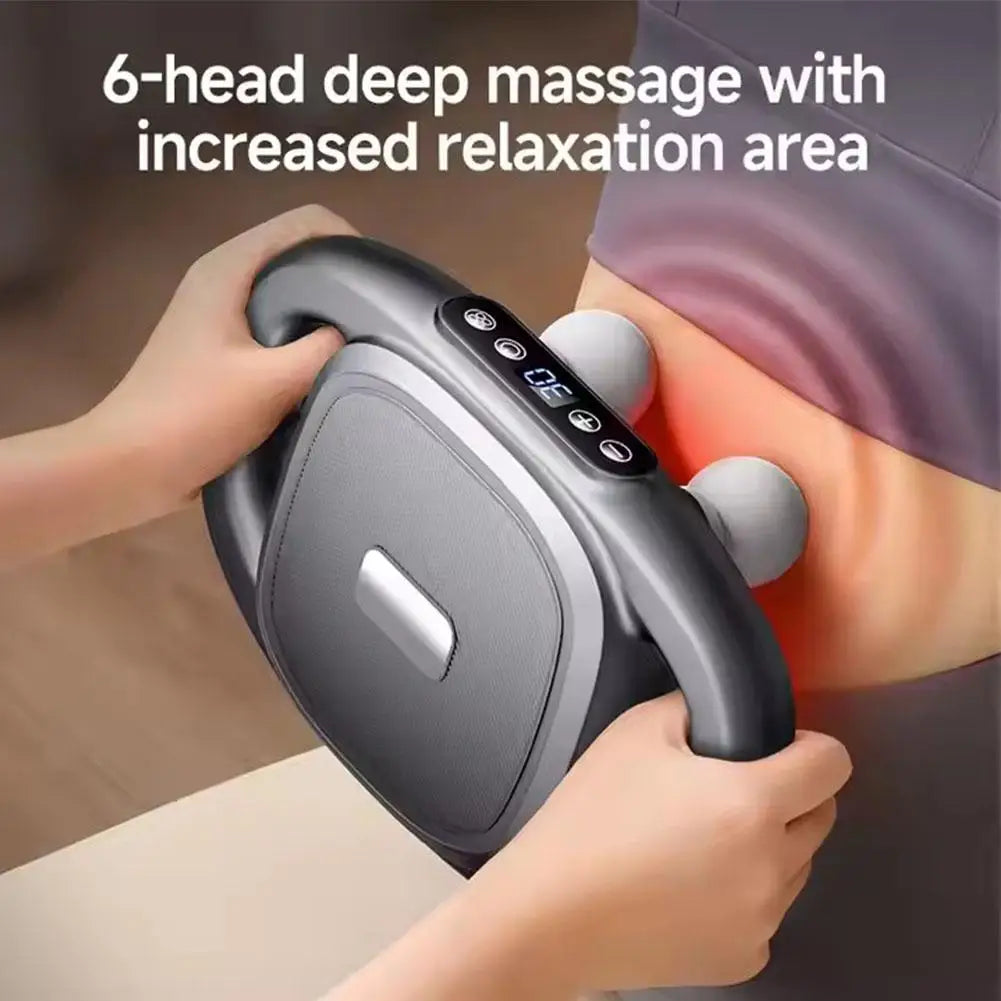 Body Massager Multi-Head Deep-Tissue Dual-Handle