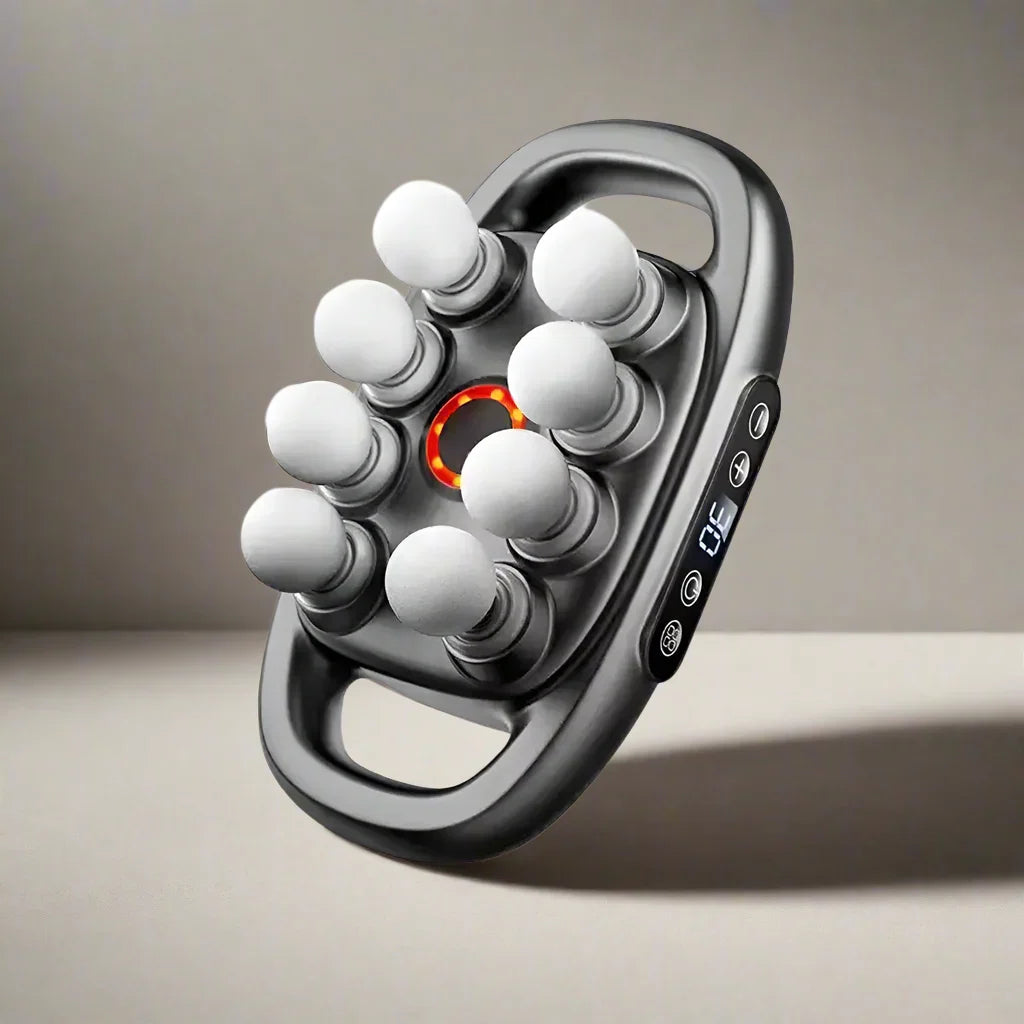 Body Massager Multi-Head Deep-Tissue Dual-Handle
