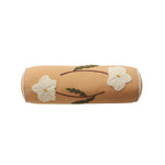 Bolster Pillow Neck & Lumbar Embroidered Floral Removable Cover