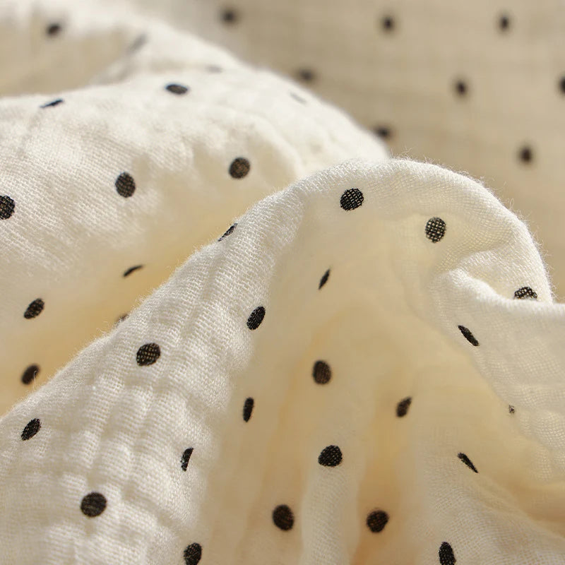 Bolster Pillow Polka Dot Ruffle Hypoallergenic Fill & Removable Cover