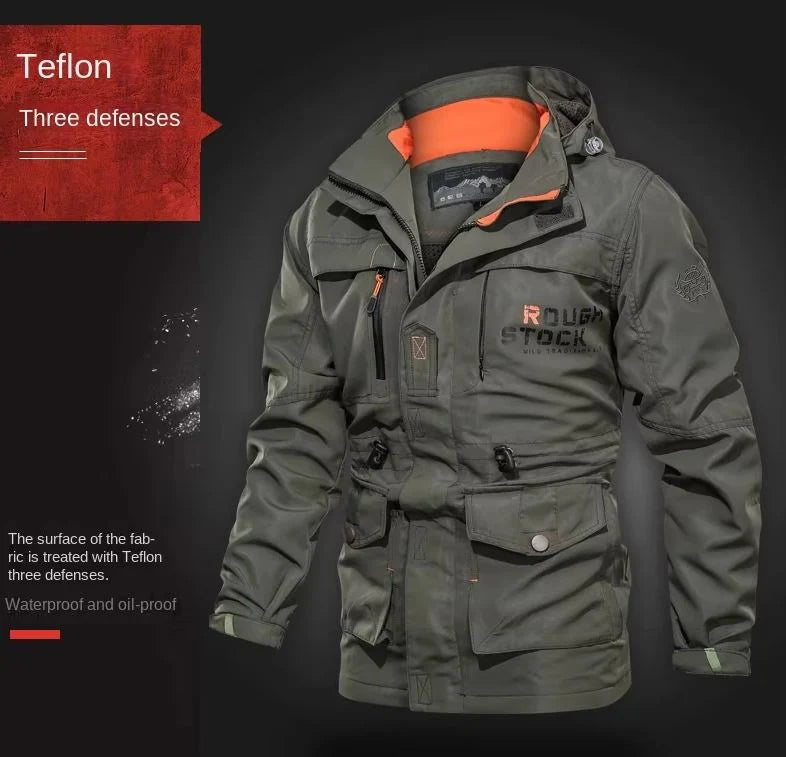 Bomber Jacket Lightweight Breathable Polyester-Cotton