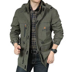Bomber Jacket Lightweight Breathable Polyester-Cotton