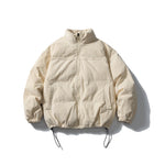 Bomber Jacket Padded Corduroy Quilted Stand-Up Collar