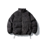 Bomber Jacket Padded Corduroy Quilted Stand-Up Collar