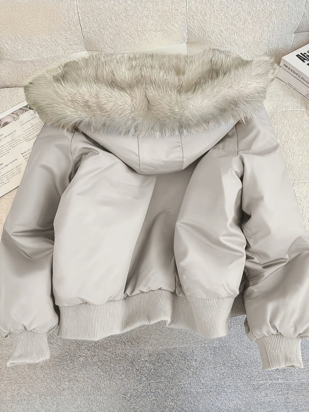 Bomber Jacket Soft Faux Fur Warmth