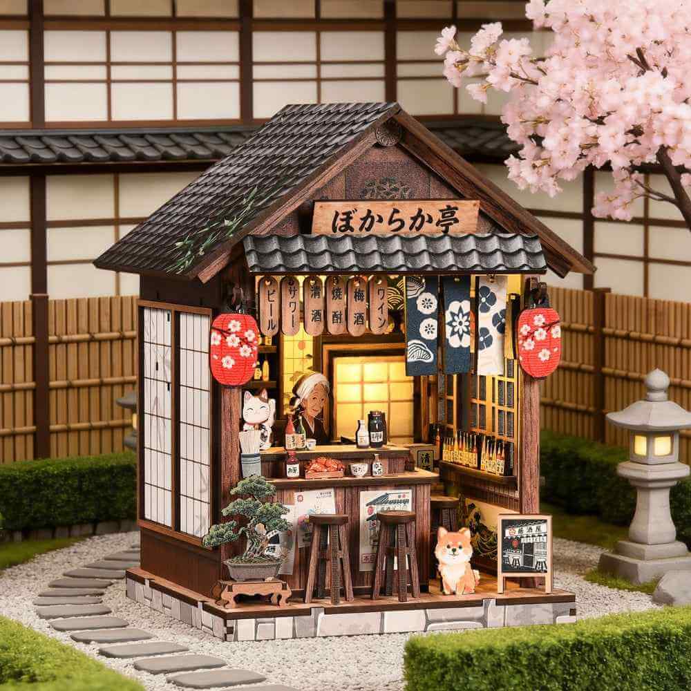 Book Nook Kit Japanese Pub Scene Warm LED