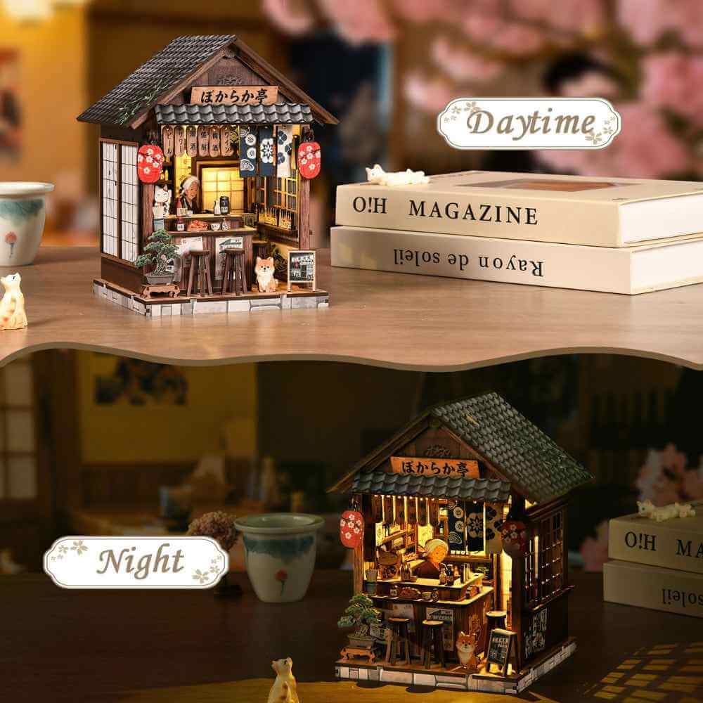 Book Nook Kit Japanese Pub Scene Warm LED