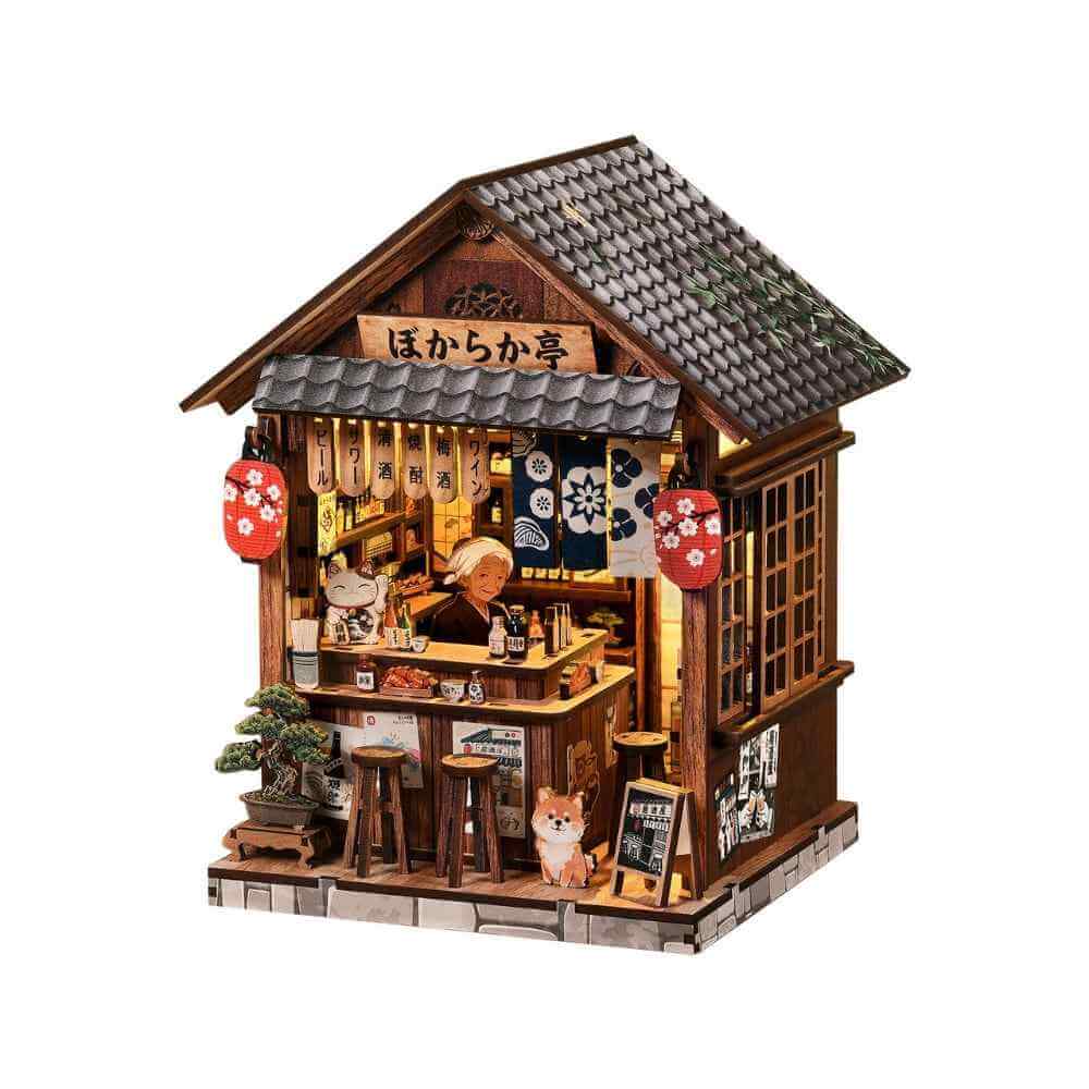 Book Nook Kit Japanese Pub Scene Warm LED