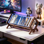 Book Stand Bamboo Angled Display Foldable A-Frame Legs