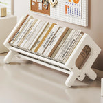 Book and Magazine Rack Bamboo Angled Display Non-Slip Rods