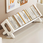 Book and Magazine Rack Bamboo Angled Display Non-Slip Rods