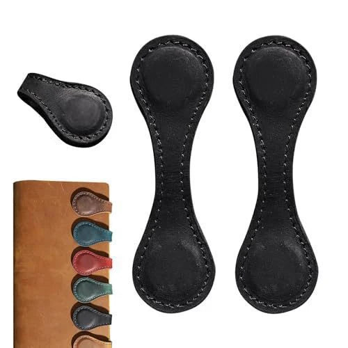 Bookmarks Genuine Leather Magnetic Set of 2