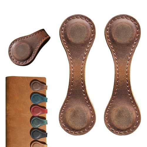 Bookmarks Genuine Leather Magnetic Set of 2