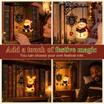Bookshelf Lamp Christmas Hanging Design Warm LED Glow