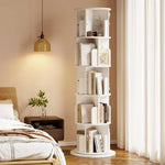 Bookshelf Organizer 5-Tier 20 Compartments Wheeled