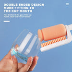 Bottle Cleaning Brush Long Handle 360-Degree Reach Dishwasher-Safe