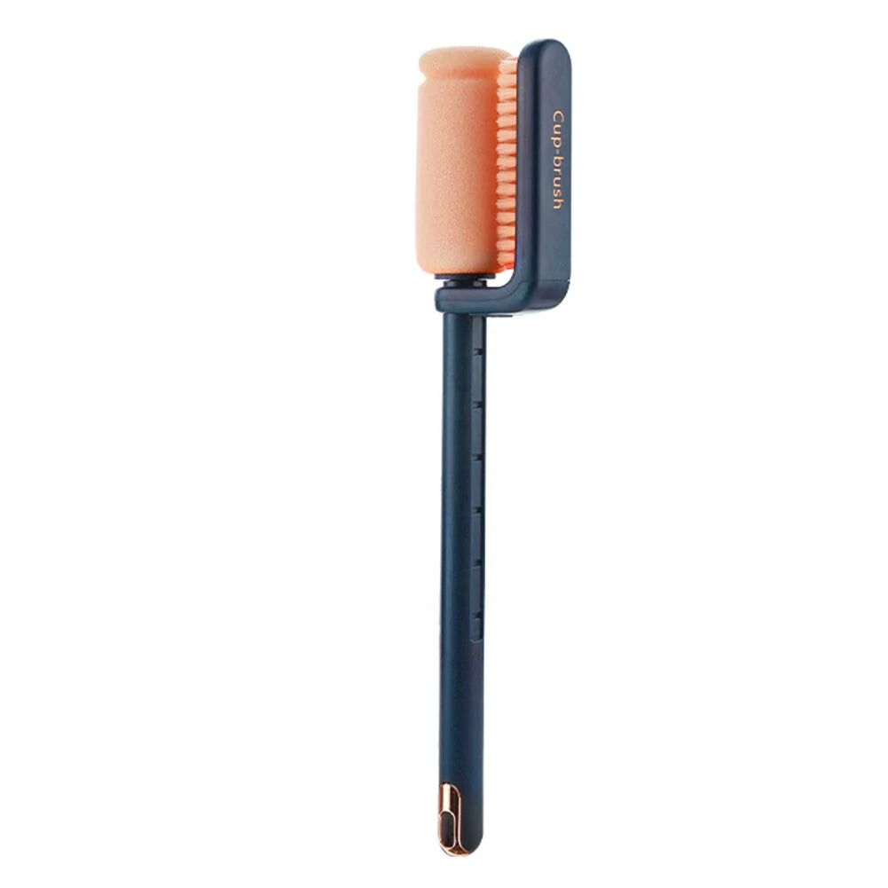Bottle Cleaning Brush Long Handle 360-Degree Reach Dishwasher-Safe