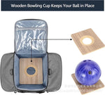 Bowling Ball Tote Insulated Zippered Pockets & Dual Handles