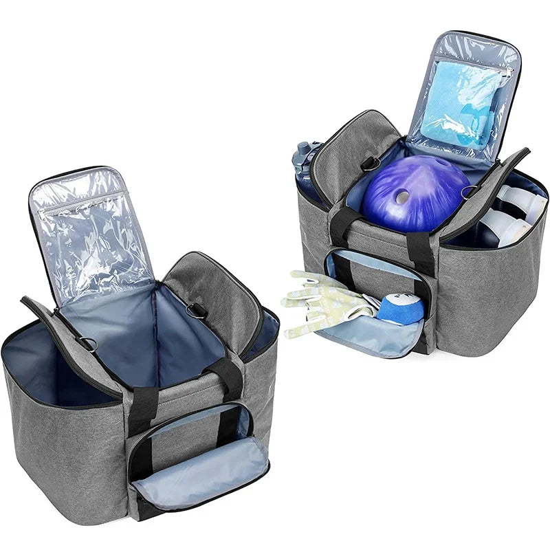 Bowling Ball Tote Insulated Zippered Pockets & Dual Handles