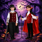 Boys' Vampire Costume Complete Set With Accessories
