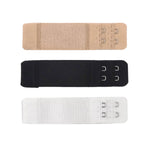 Bra Extender Elastic Stretch Panel Hook And Eye Set of 3 Colors