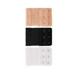 Bra Extender Elastic Stretch Panel Hook And Eye Set of 3 Colors