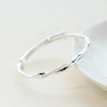 Bracelet 925 Sterling Silver Twisted Geometric Adjustable