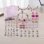 Bracelet Making Kit Adjustable Glass Beads & Charms