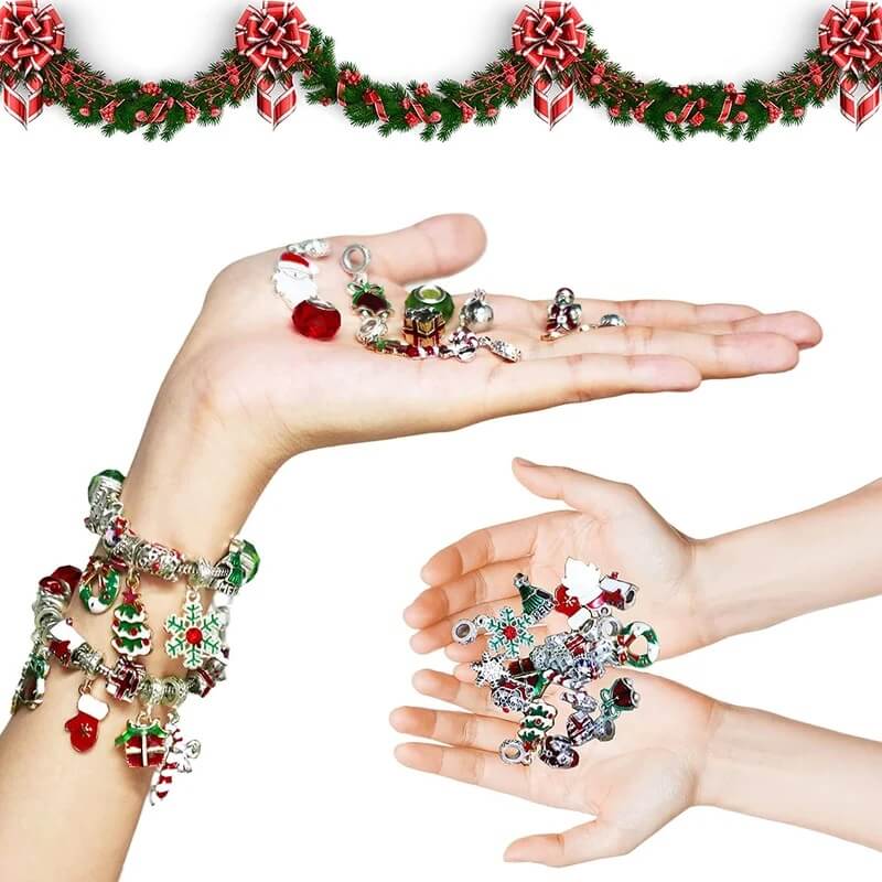 Bracelet Making Kit Advent Calendar 24 Charms & Beads