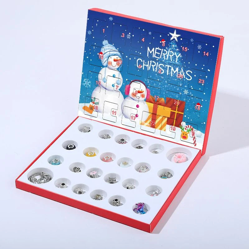 Bracelet Making Kit Advent Calendar 24 Charms & Beads