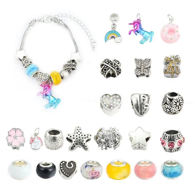 Bracelet Making Kit Advent Calendar 24 Charms & Beads