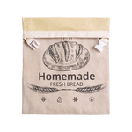 Bread Bag Beeswax-Lined Organic Linen Freezer-Safe