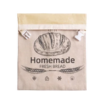Bread Bag Beeswax-Lined Organic Linen Freezer-Safe