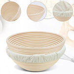 Bread Proofing Basket Handwoven Rattan Cotton Liner Included