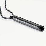 Breathing Necklace Titanium Stainless Steel Quit Smoking Aid