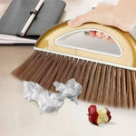 Broom and Dustpan Set Lightweight Plastic Indoor & Outdoor