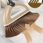 Broom and Dustpan Set Lightweight Plastic Indoor & Outdoor