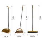 Broom and Dustpan Set Lightweight Plastic Indoor & Outdoor