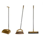 Broom and Dustpan Set Lightweight Plastic Indoor & Outdoor