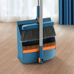 Broom and Dustpan Set Long Handle Upright Storage