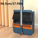Broom and Dustpan Set Long Handle Upright Storage