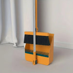Broom and Dustpan Set Long Handle Upright Storage