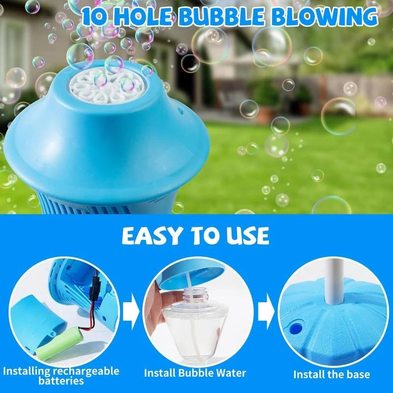 Bubble Machine High Output Adjustable Stand Battery Operated